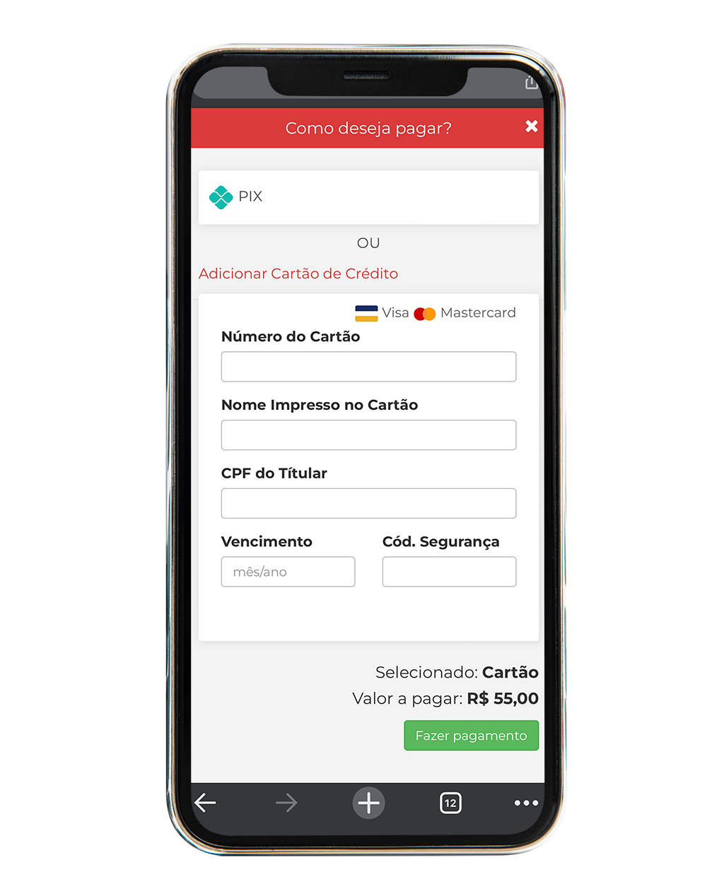 Pagamento online na Delivery1